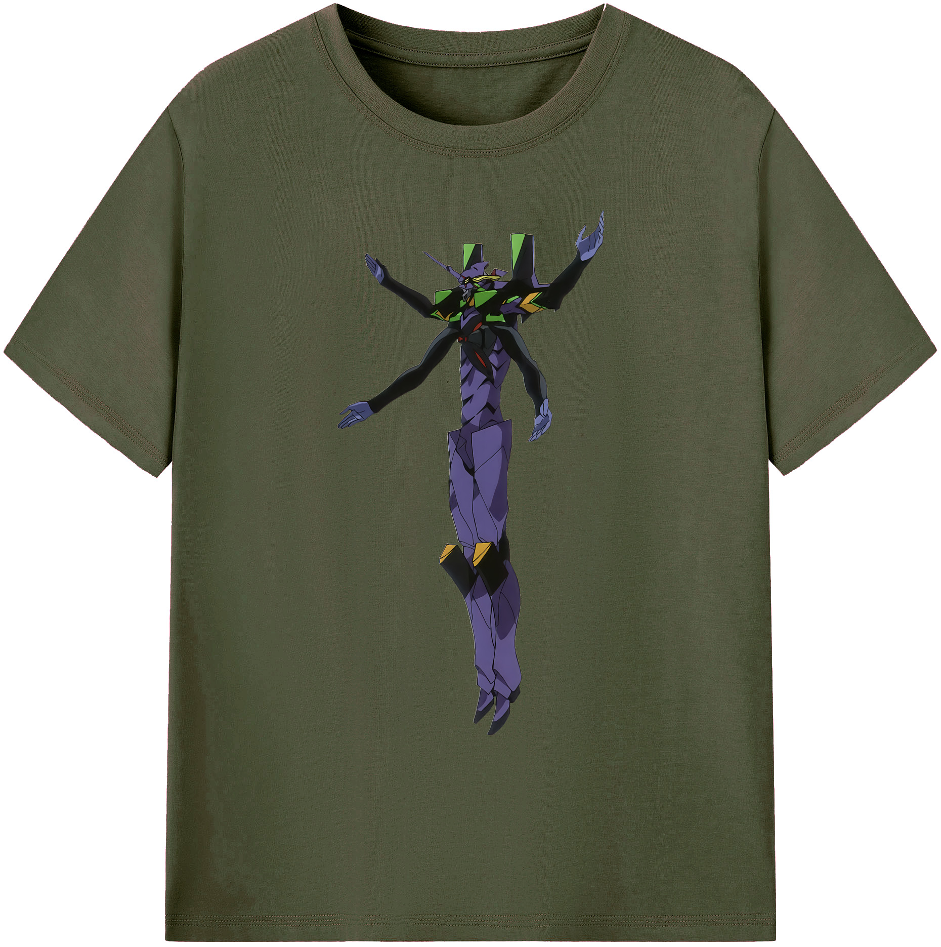 （画像用） EVA 新世紀エヴァンゲリオン 綿100％ メンズ半袖Tシャツ｜肌触りやわらか＆通気性